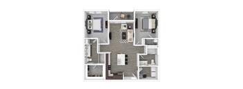 2 bedroom floor plan furnished azalea bay apartments