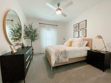 one bedroom model A2 floorplan furnished apartment
