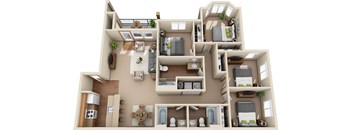 4 bedroom floor plan