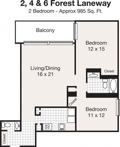 6 Forest Laneway Studio-3 Beds Apartment for Rent - Photo Gallery 22
