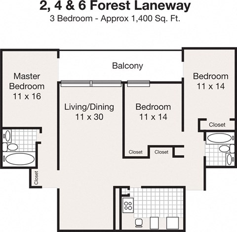 6 Forest Laneway Studio-3 Beds Apartment for Rent - Photo Gallery 23