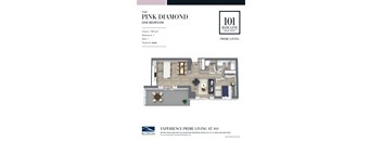 The pink diamond floor plan  elite elite living at 101  at 101 Base Line Road West, London