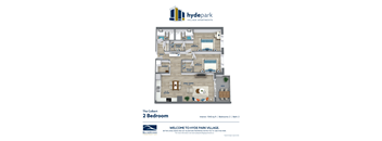 D2 Colbert Floor Plan at 1600 Hyde Park Village Apartments, London Ontario