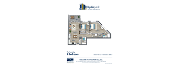 F1 Routeledge Floor Plan at 1600 Hyde Park Village Apartments, London Ontario