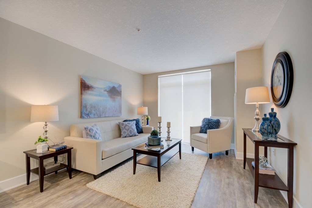 Living room looking towards the balcony.