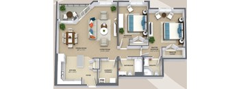 2 Bedroom - 2D