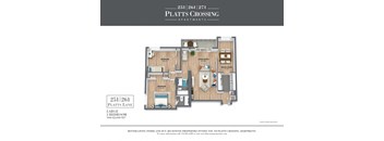 2B_Large Floor Plan at Platts Crossing, London, N6H 4P4