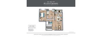 2B_Regular Floor Plan at Platts Crossing, London, ON, N6H 4P4
