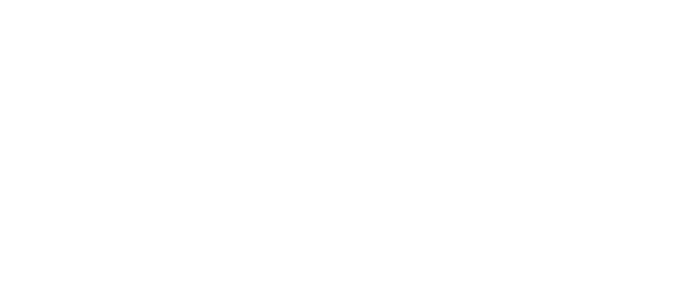 a white logo on a black background