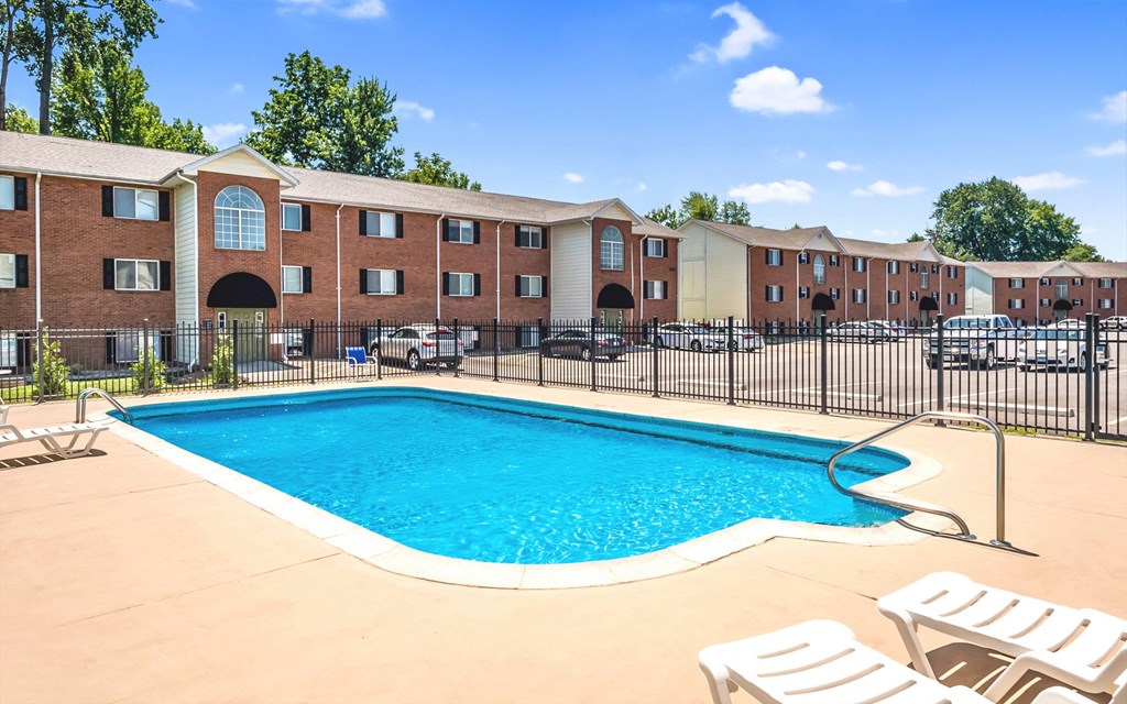 the swimming pool at our apartments