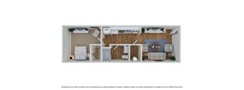 Beaumont Illinois Apartment floor plan