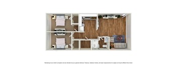 Beaumont Illinois Apartment floor plan