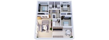 bedroom floor plan an open concept living room and dining room