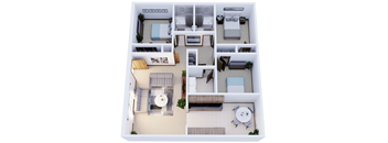 bedroom floor plan an open concept living room and dining room