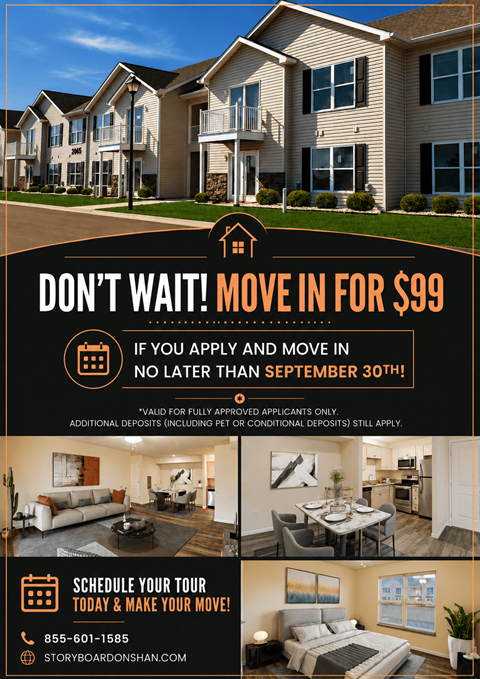 2800 Shan Drive 1-2 Beds Apartment for Rent