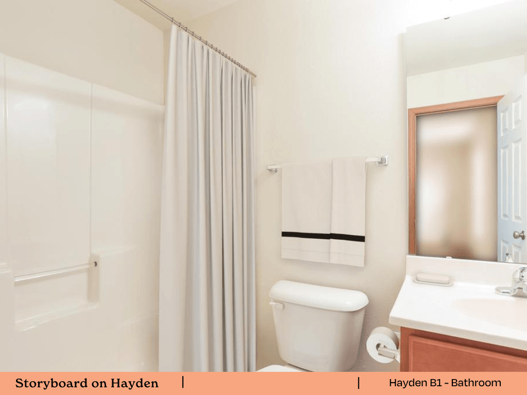 a bathroom with a toilet and a shower and a sink