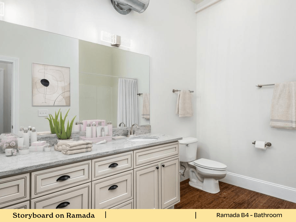 a bathroom with a sink and a toilet and a mirror