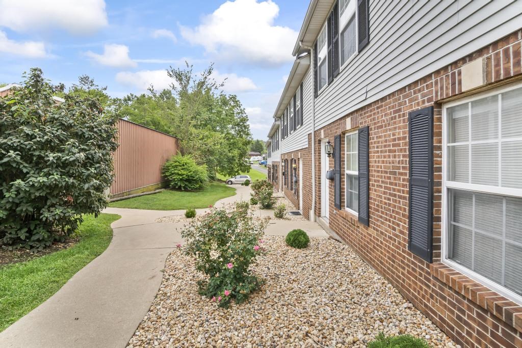 our apartments offer a walkway to the entrance