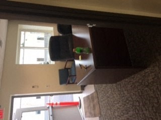 a view of a living room from the ceiling