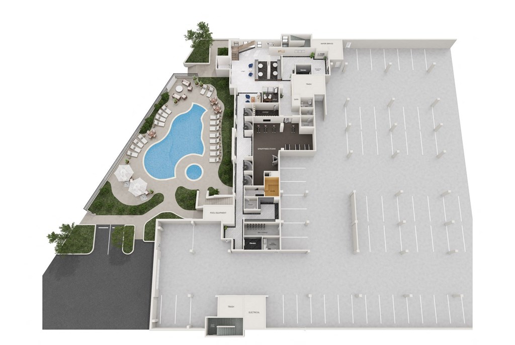 site plan of the resort