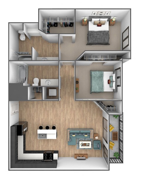 bedroom floor plan an in 2d