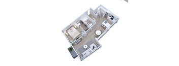 bedroom floor plan of a 2100 sq ft apartment
