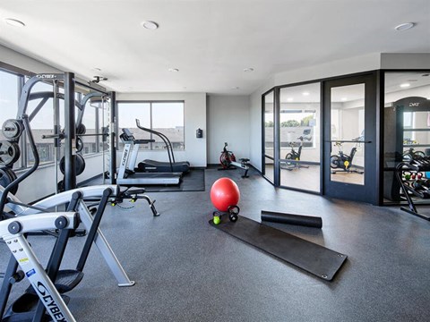 Workout Room at Centerline Apartments, Nebraska, 68106