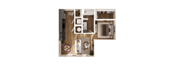 Scalene Floor Plan at Parallel Apartments, Omaha, NE