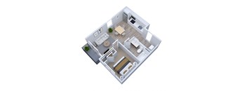 bedroom floor plan of a 2100 sq ft studio apartment