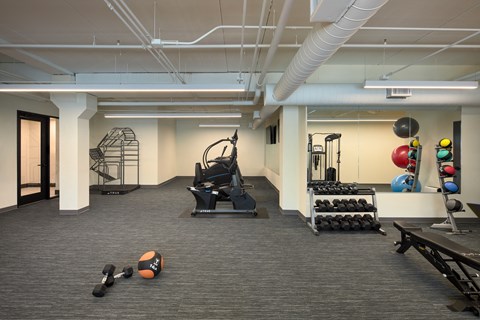 Fitness Center at Clove Apartments, Omaha, Nebraska