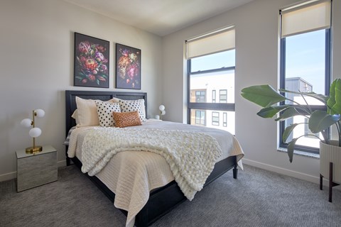 Primary Bedroom at Parallel Apartments, Omaha, 68106