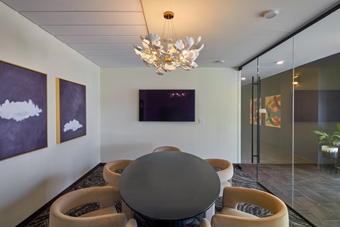 Contemporary Meeting Room at Parallel Apartments, Omaha, NE, 68106