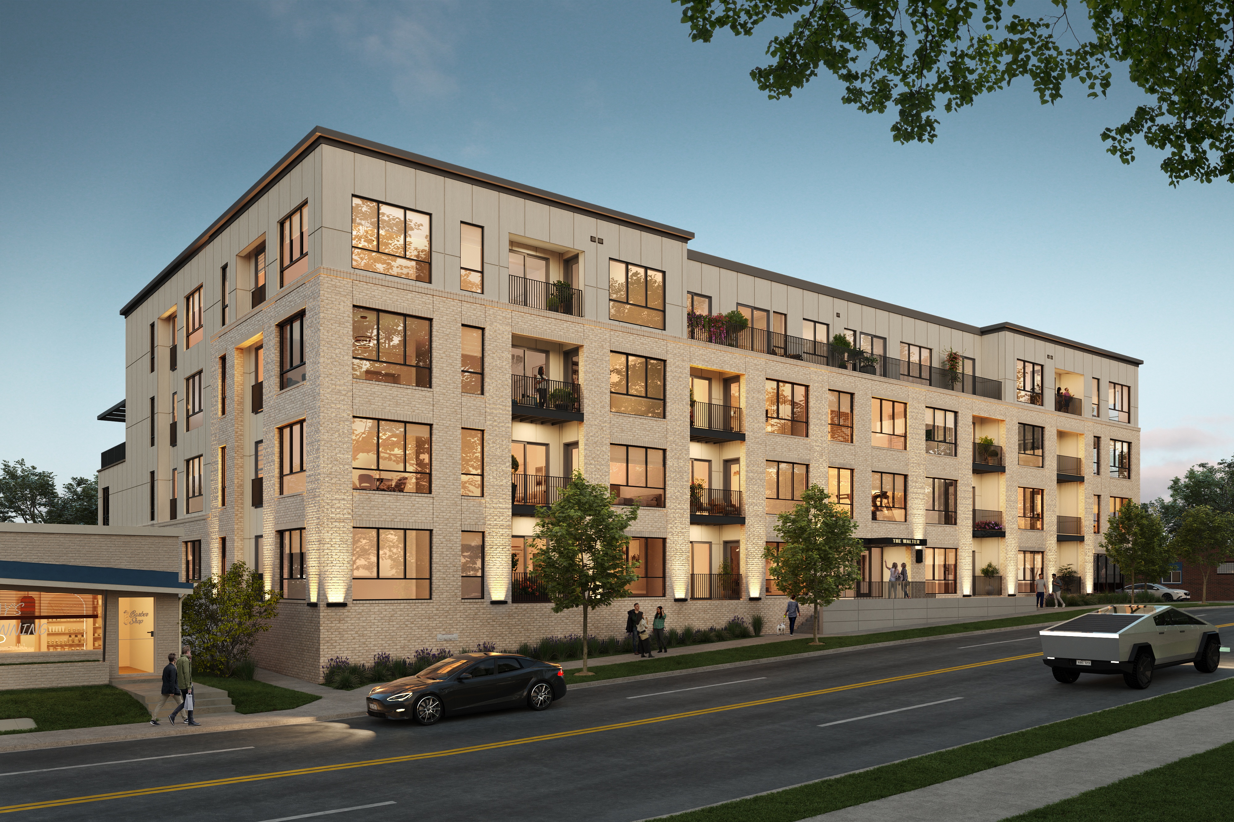 Building Exterior Look at The Walter Apartments, Omaha, NE