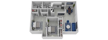 a floor plan of a 3 bedroom192 sq ft floor plan