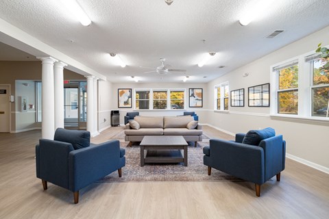 the preserve at ballantyne commons living room with couches and chairs
