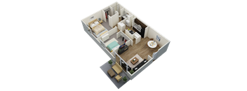 bedroom floor plan an illustration of the lasalle apartments in lasalle, oh