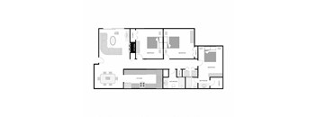 typical floor plan of a modern apartment in moscow