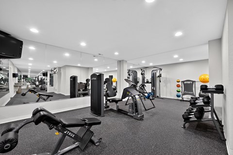 Fitness center at Renaissance at Carol Stream