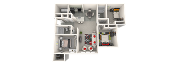 bedroom floor plan an in 2d