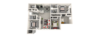 bedroom floor plan an image of the retreat at thousand oaks apartments in cupertino ca
