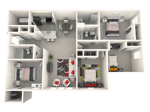 bedroom floor plan an image of the retreat at thousand oaks apartments in cupertino ca