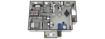 bedroom floor plan an in 2d