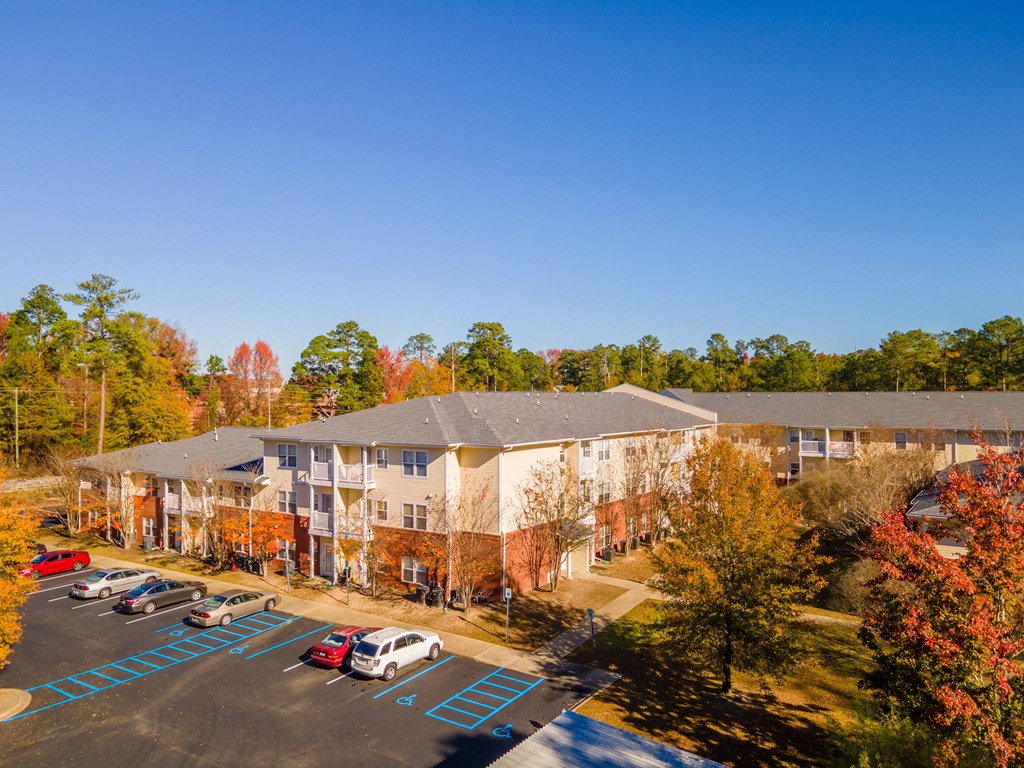our apartments offer a parking lot