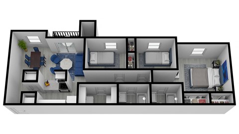 a floor plan of a house