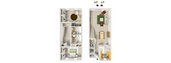 a floor plan of a house