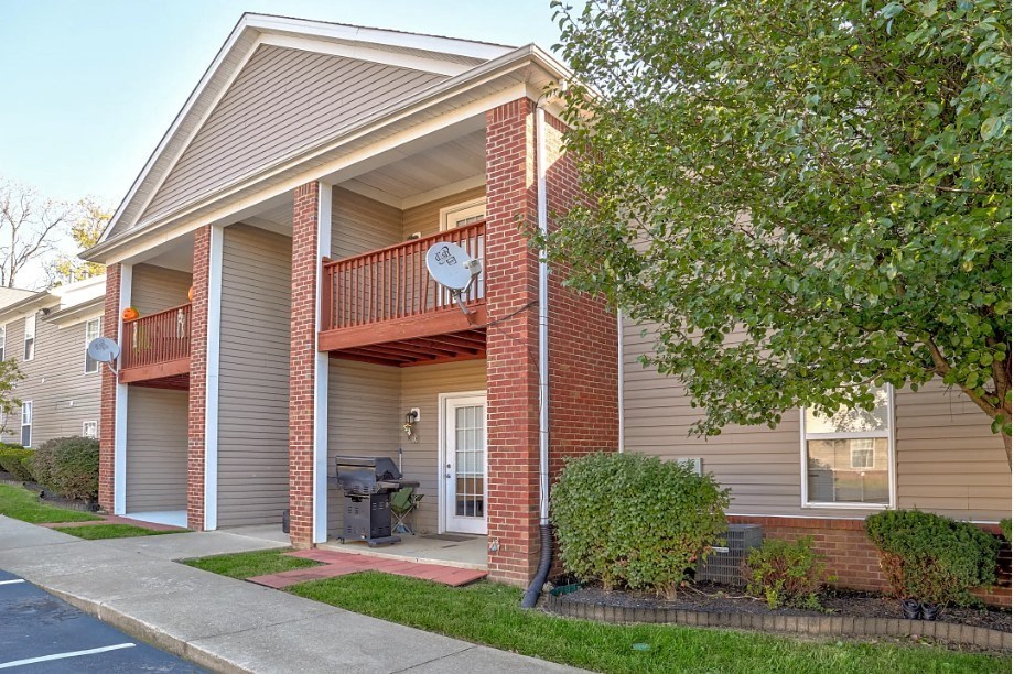 a view of a building from the street