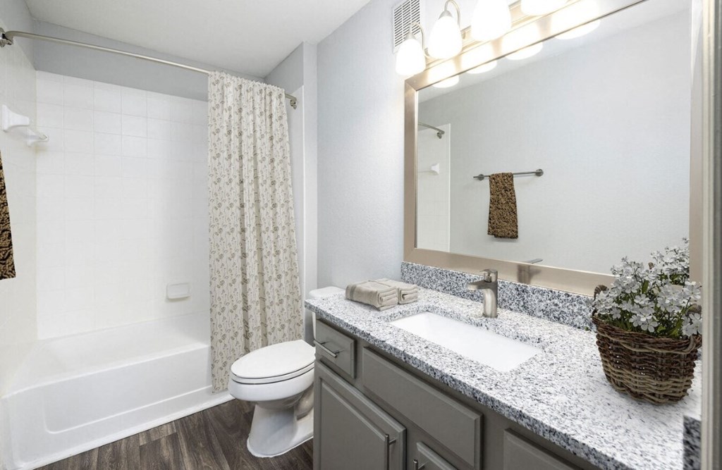 our apartments offer a bathroom with a bathtub