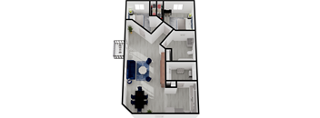 the floor plan of the apartments