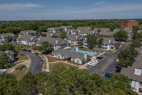 Aerial view of Park at Meadow Ridge in Montgomery AL