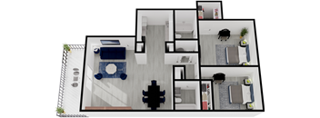 Secretariat floorplan at Pinebrook